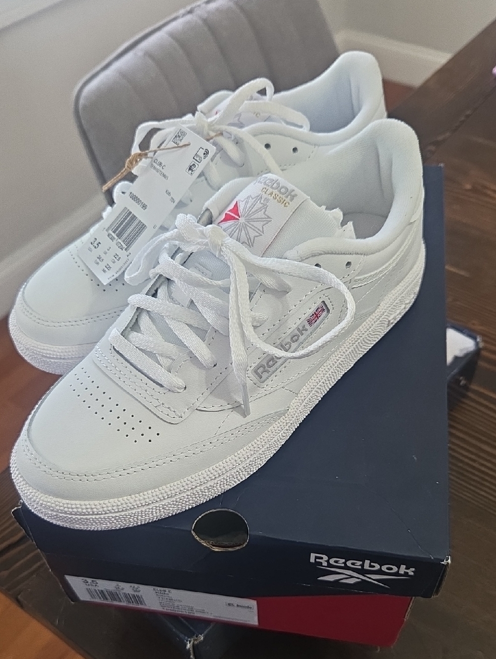 Reebok Kids White Sneakers